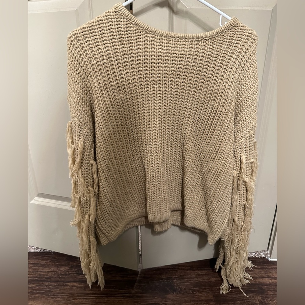 beige sweater size small